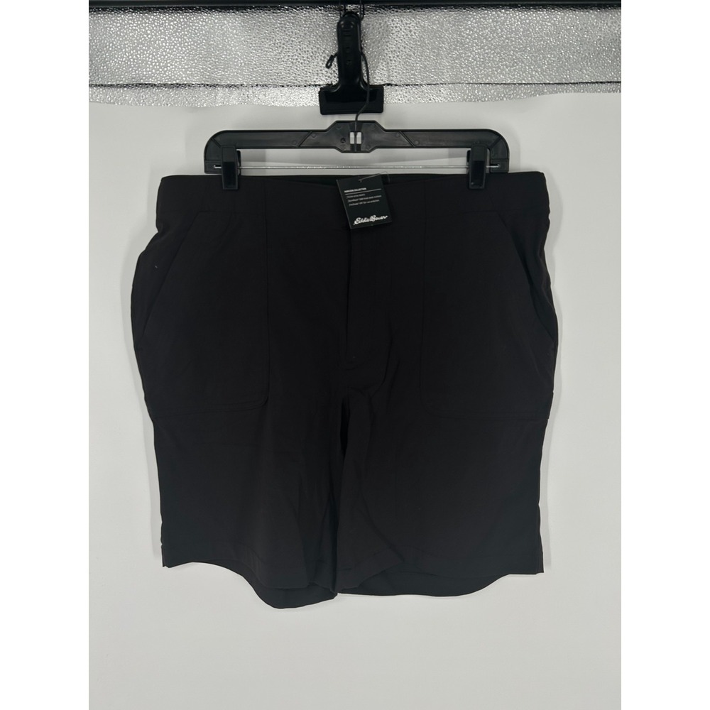 Eddie Bauer Horizon Bermuda Shorts Womens Size 18W High Rise Hiking Nylon Chino